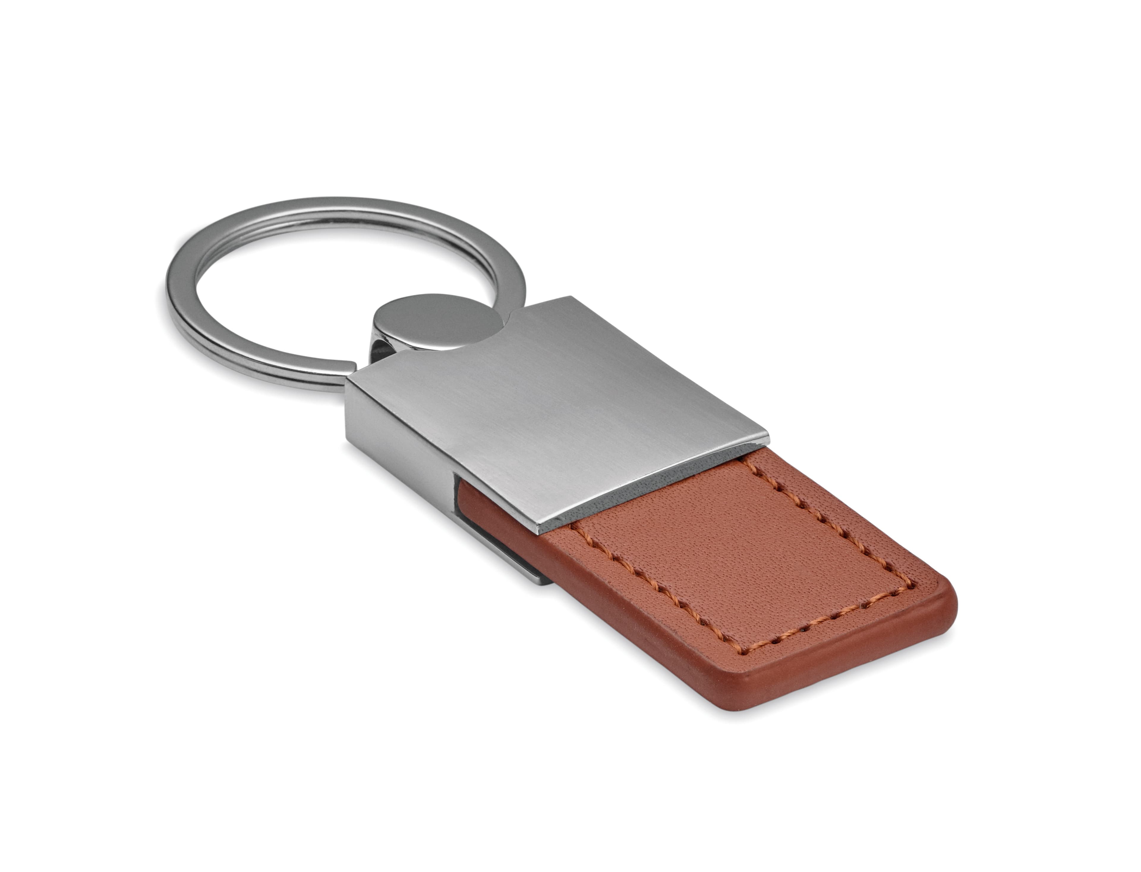 Promotional Pu And Metal Key Ring