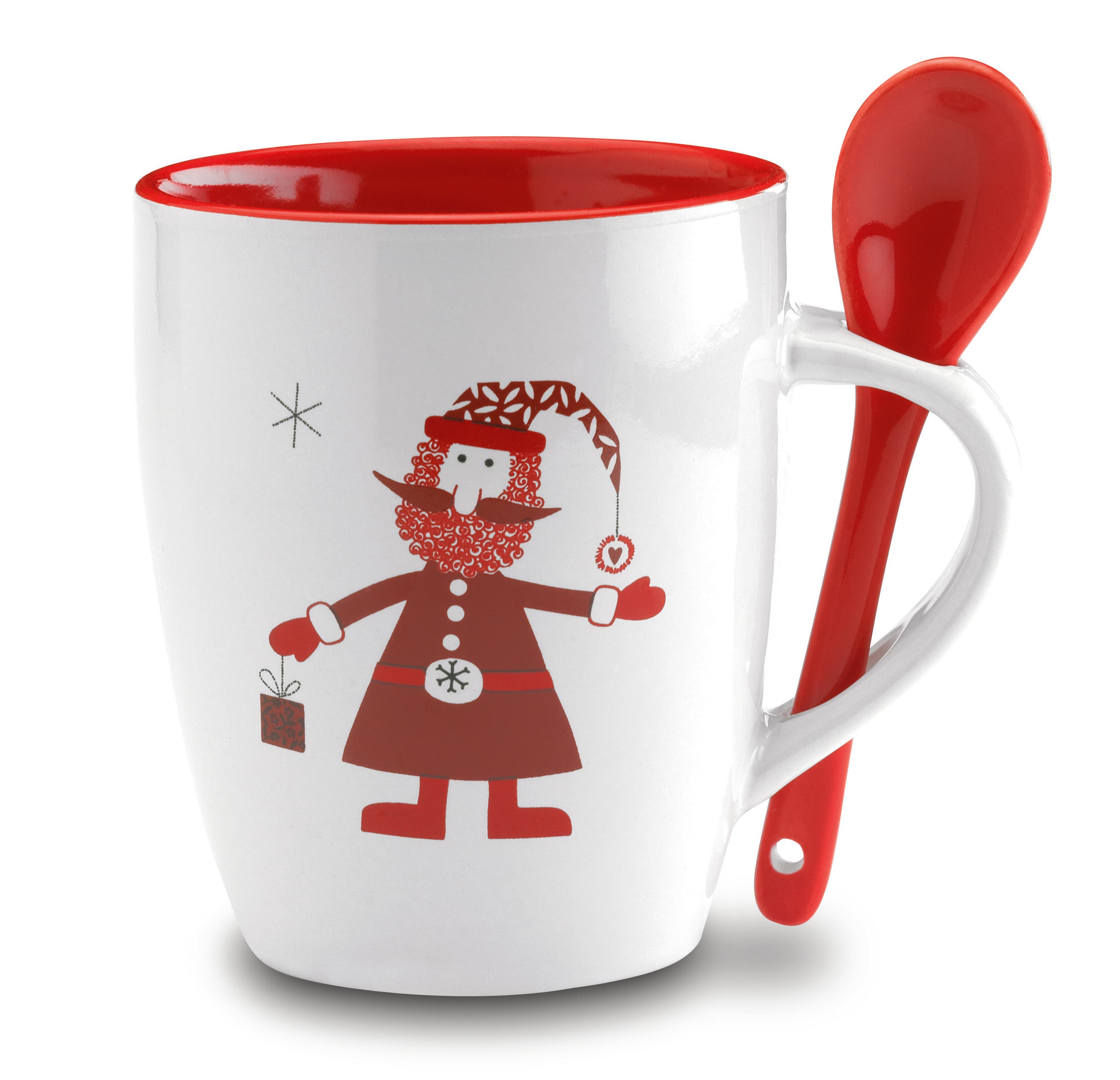 Custom Printed Mug With Spoon 250ml