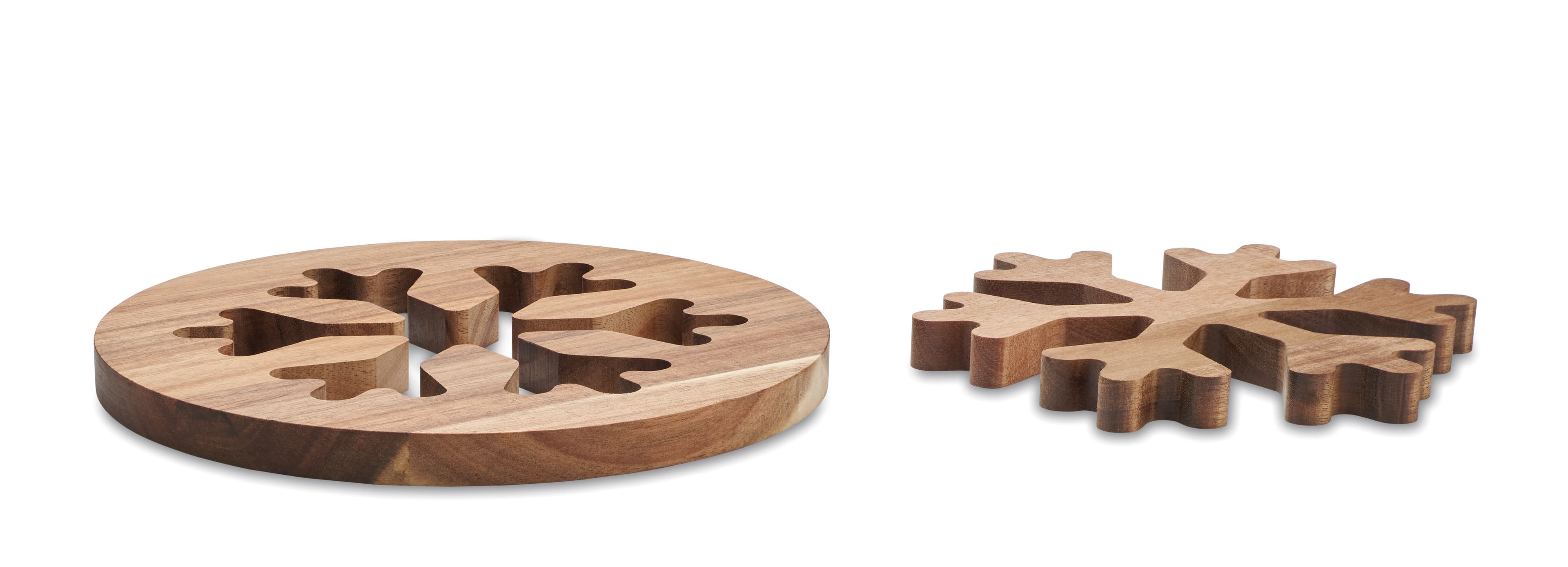 Acacia Wooden Pot Holders Set