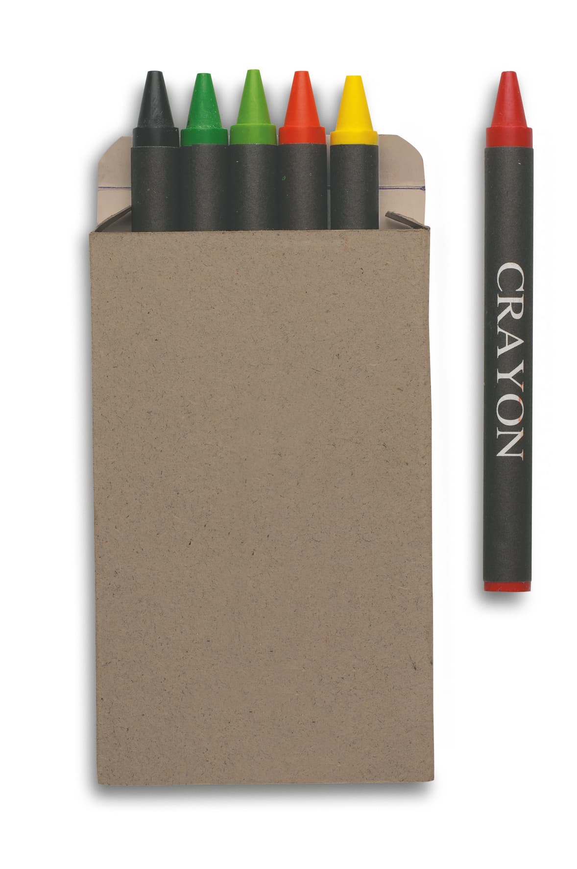 Recycled Carton Of 6 Wax Crayons