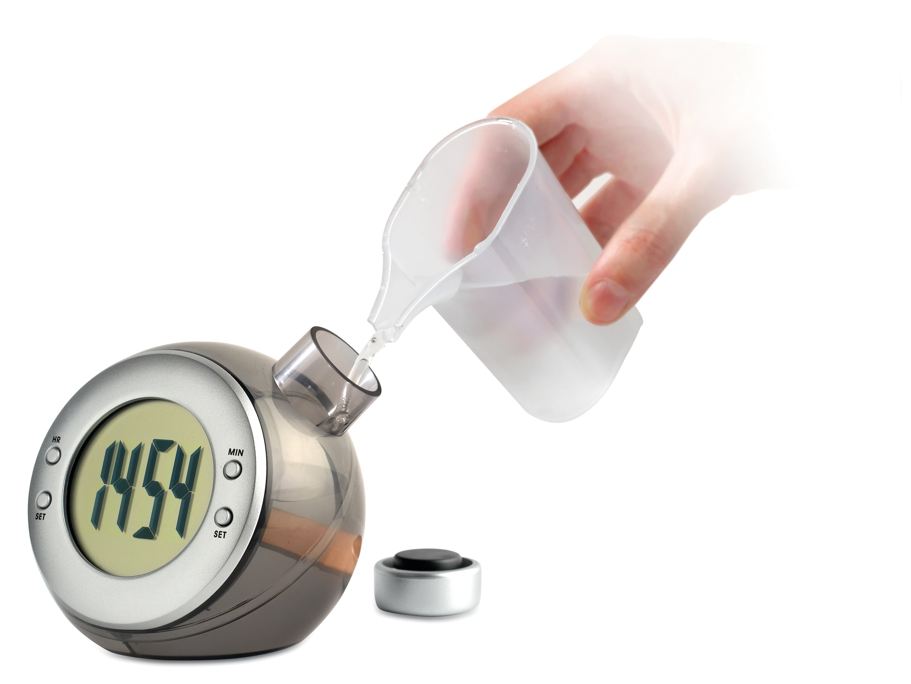 Water Powered Lcd Desk Clock