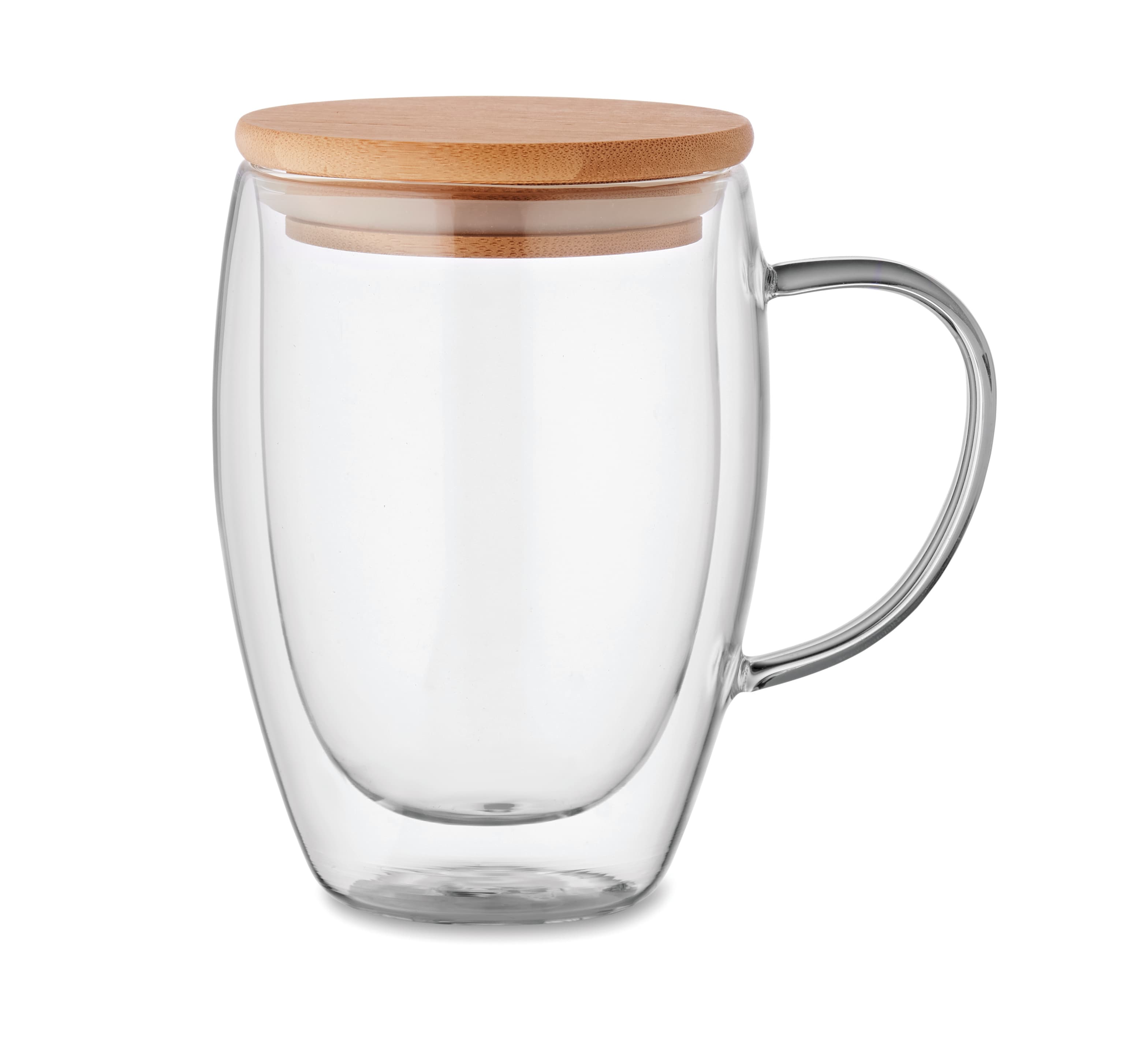 Custom Printed Bamboo Double Wall Mug 350 Ml