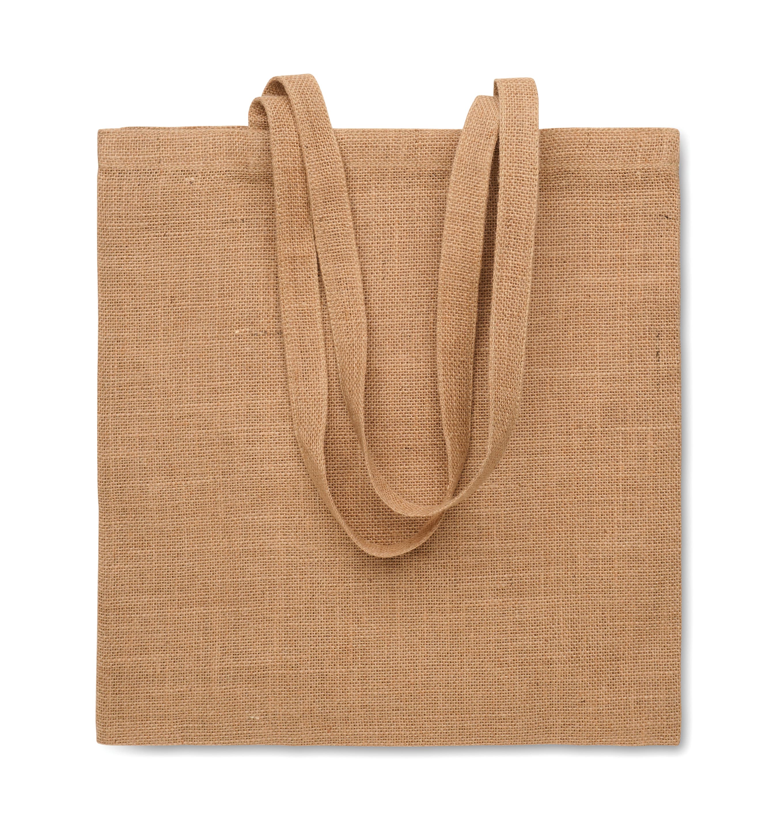 Custom Branded Jute Long Handled Shopping Bag
