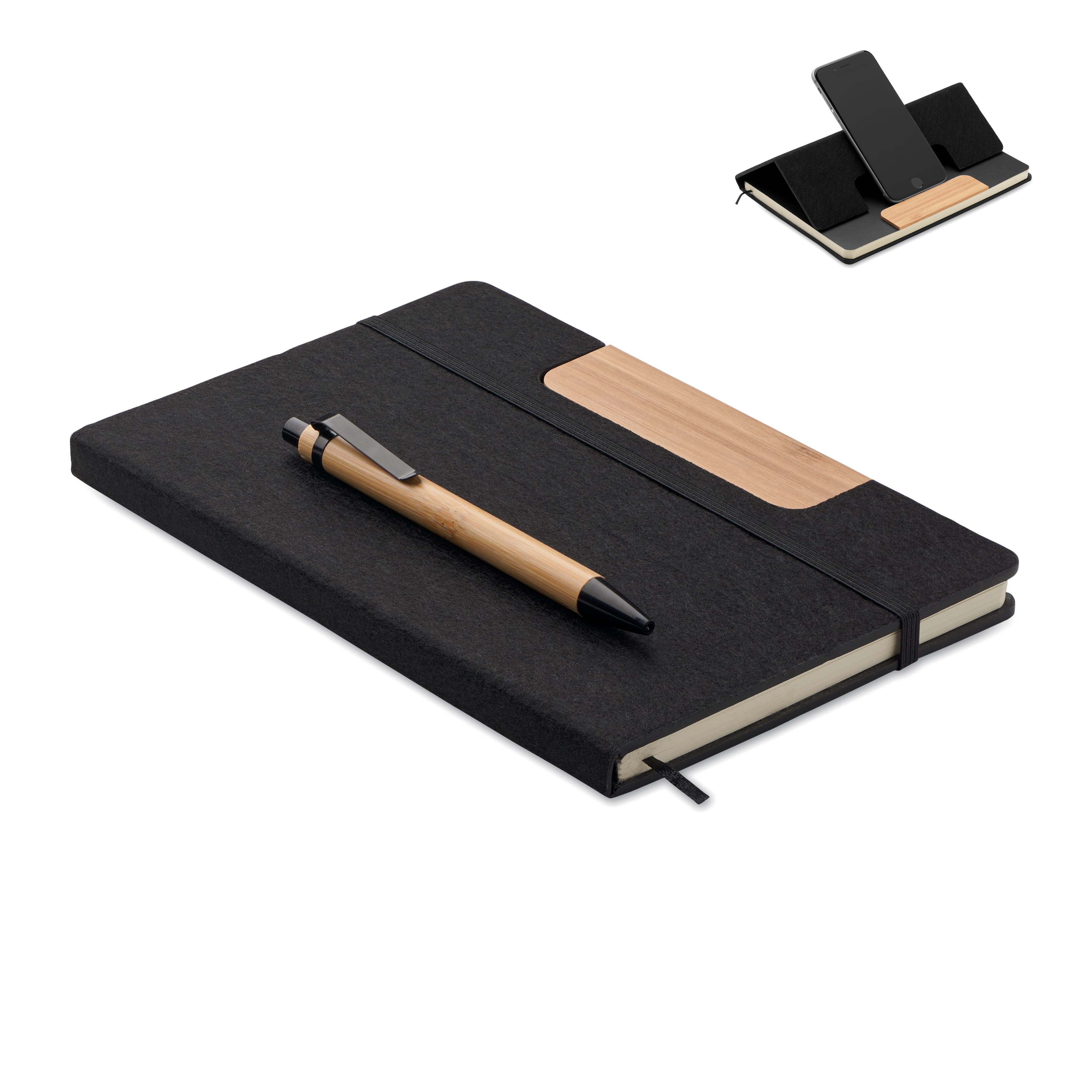 Promotional Recycled Bamboo A5 Rpet Notebook Set