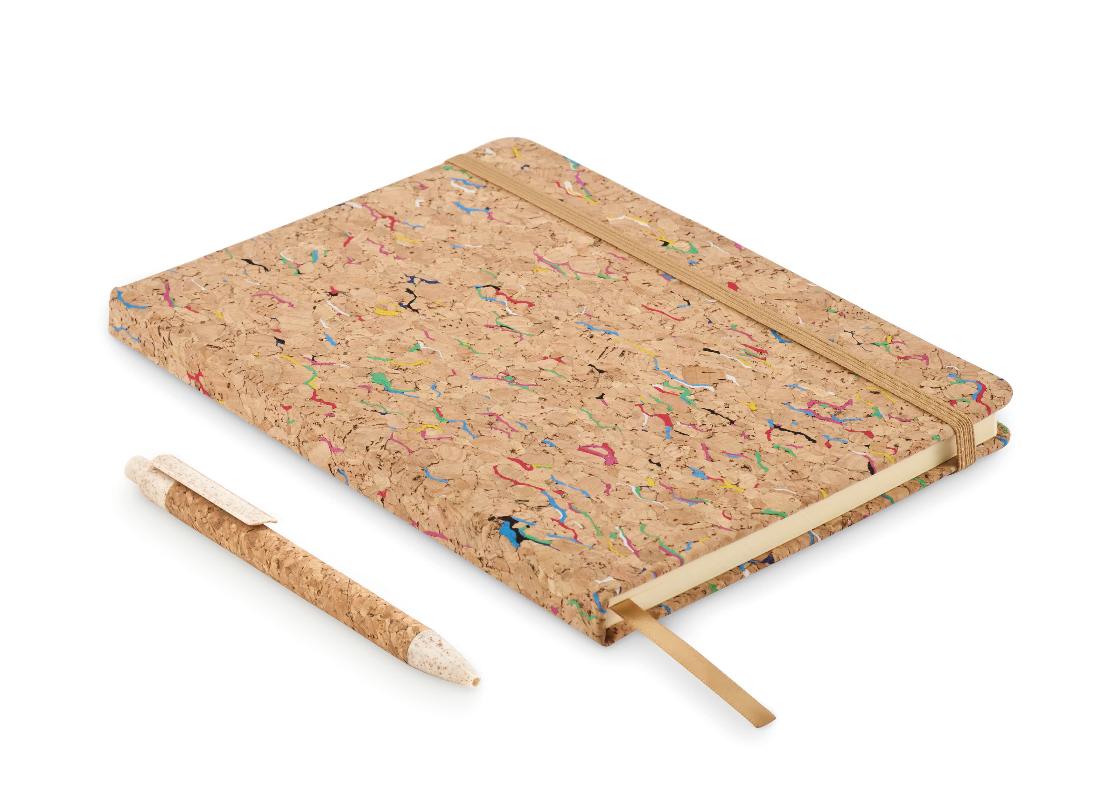 A5 Cork Coloured Notebook