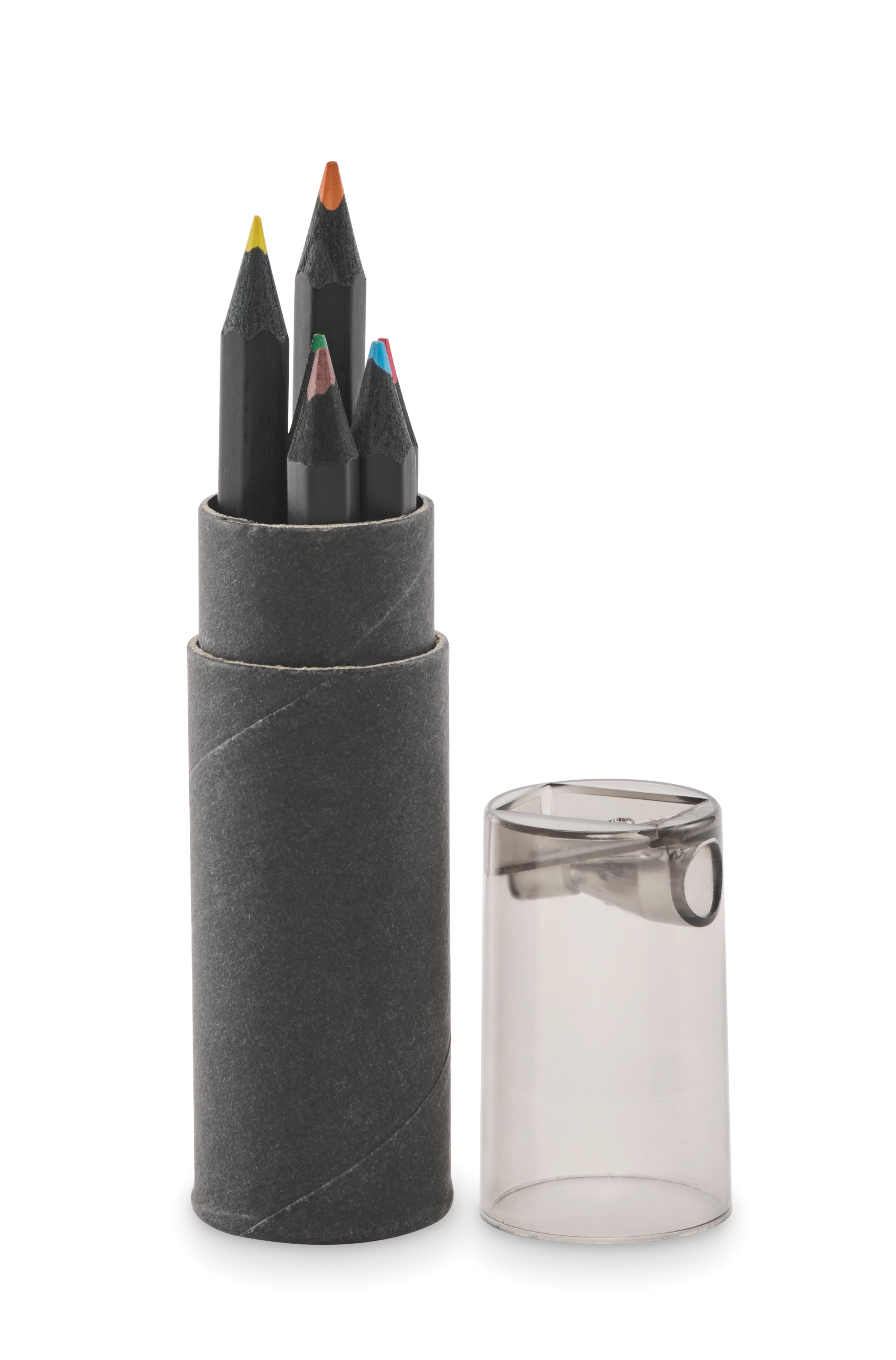 6 Black Colouring Pencils