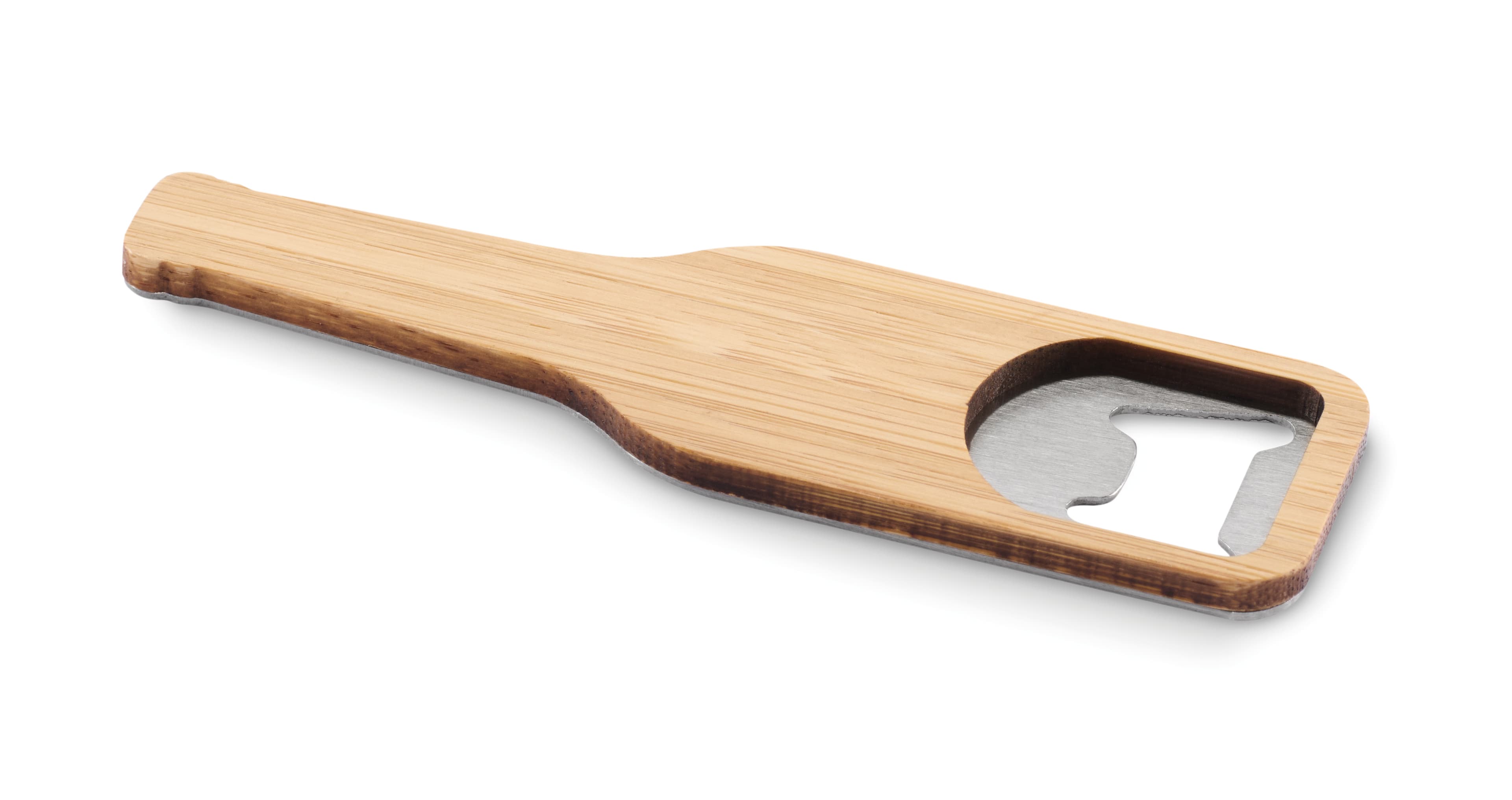 Stainless Steel Bamboo Water Bottle Opener