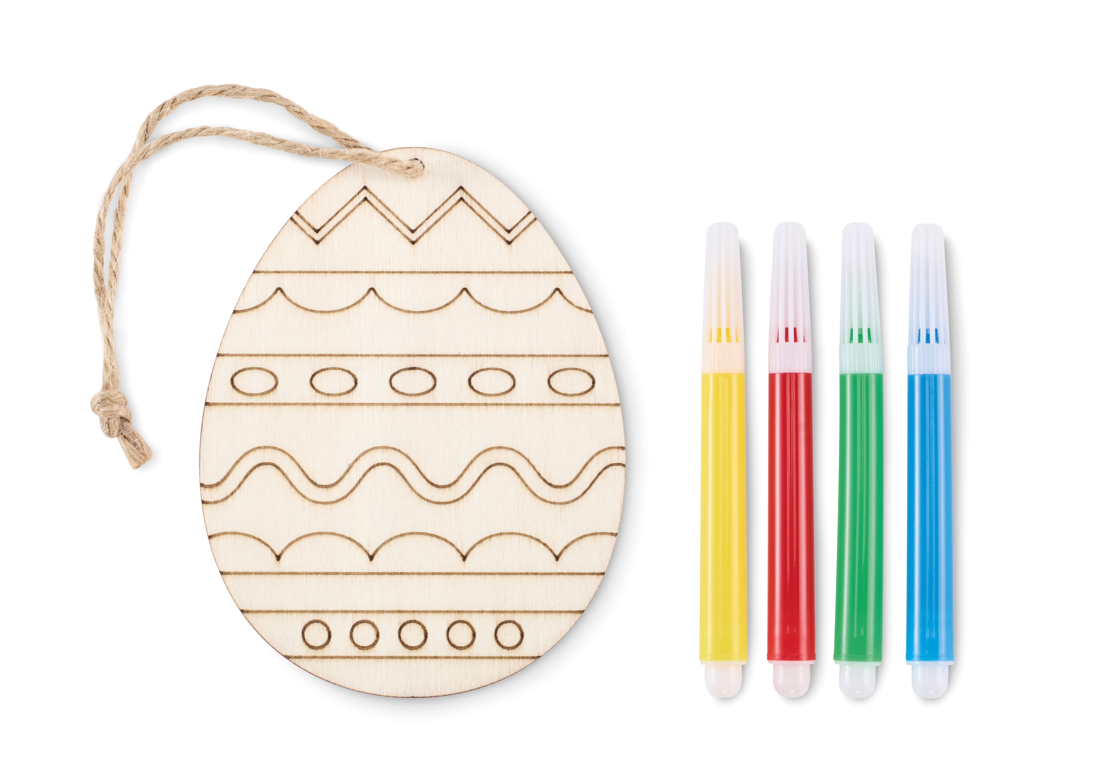 Wooden Egg Painting Set