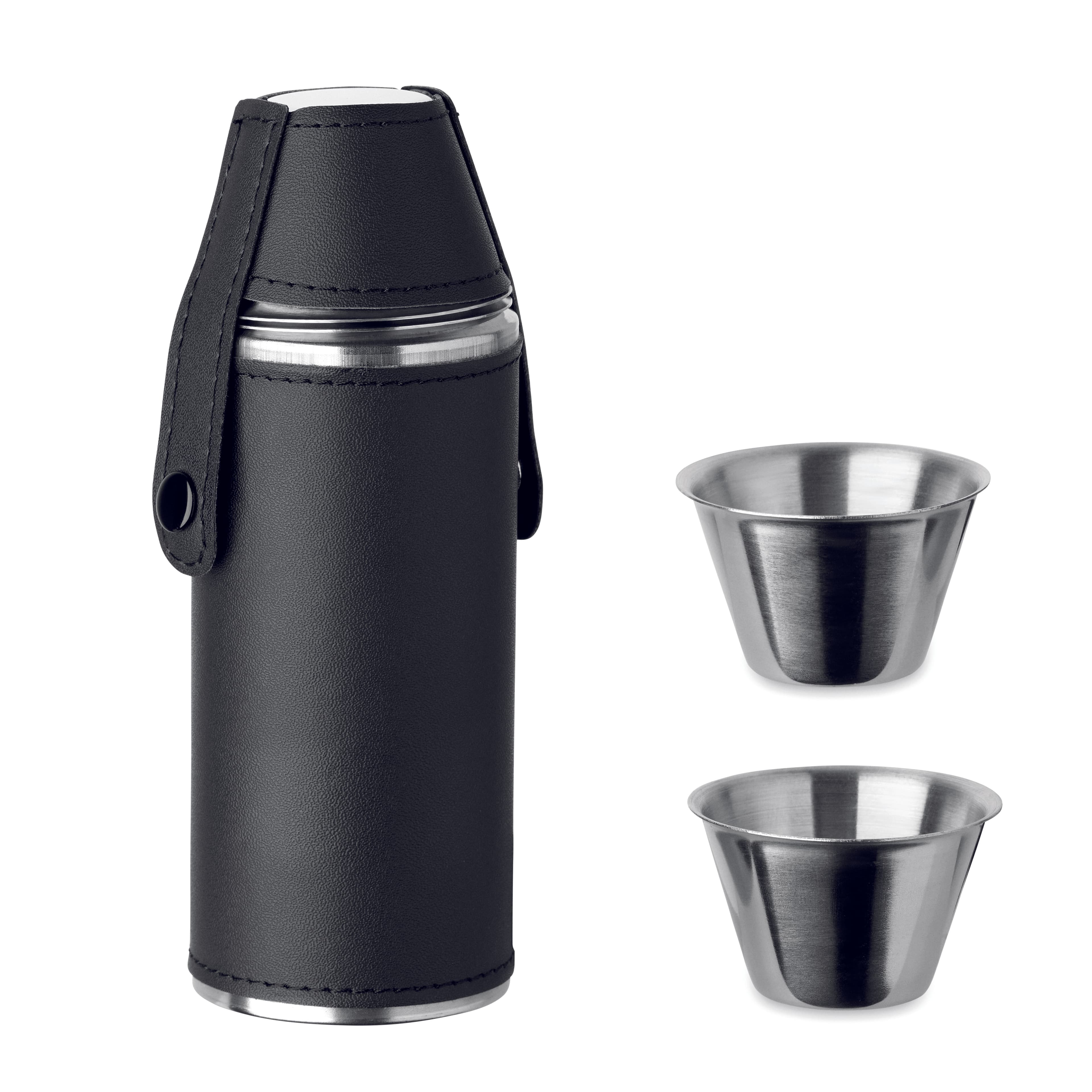 Stainless Steel Hip Flask With Shot Cups
