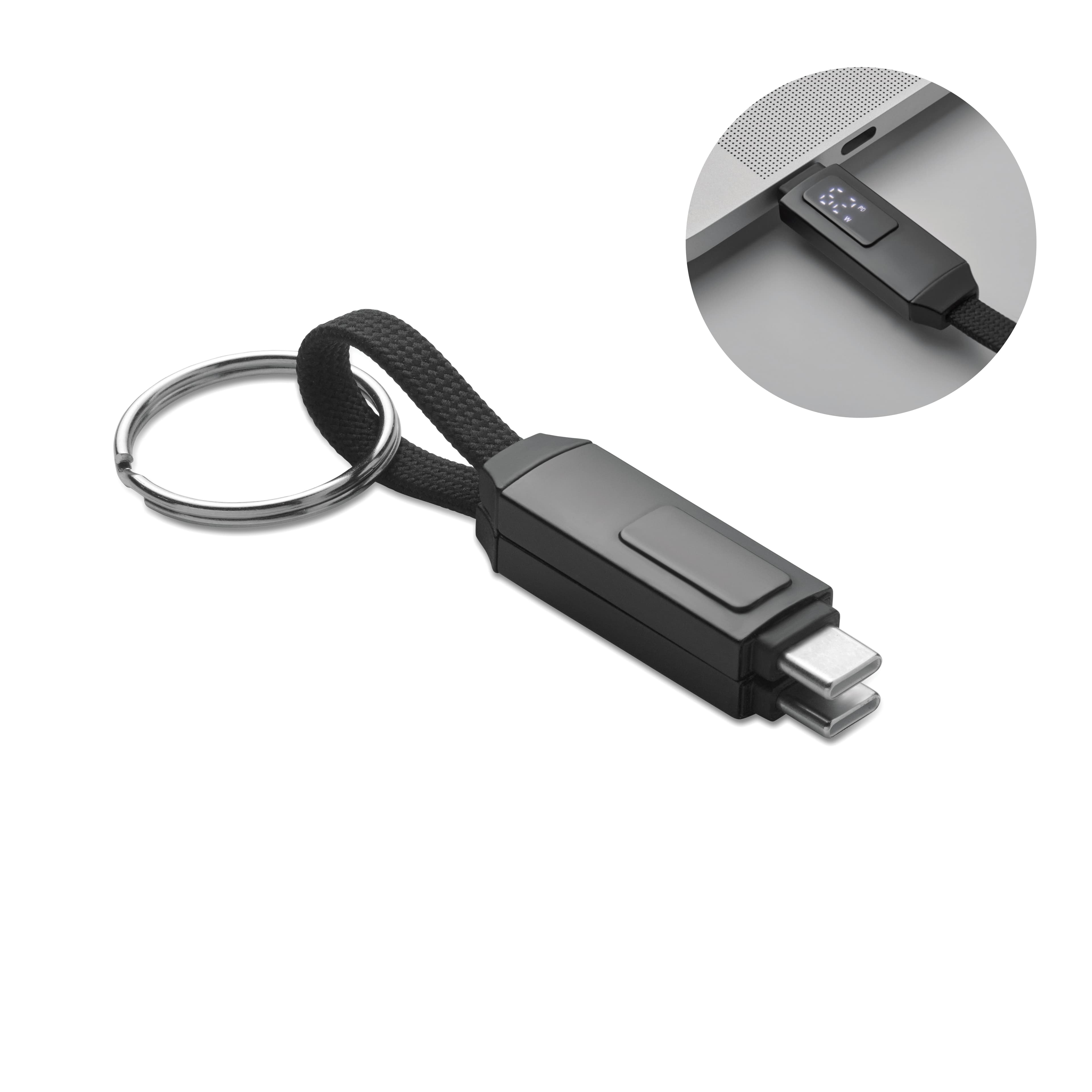 Branded 60w Charging Cable Keyring