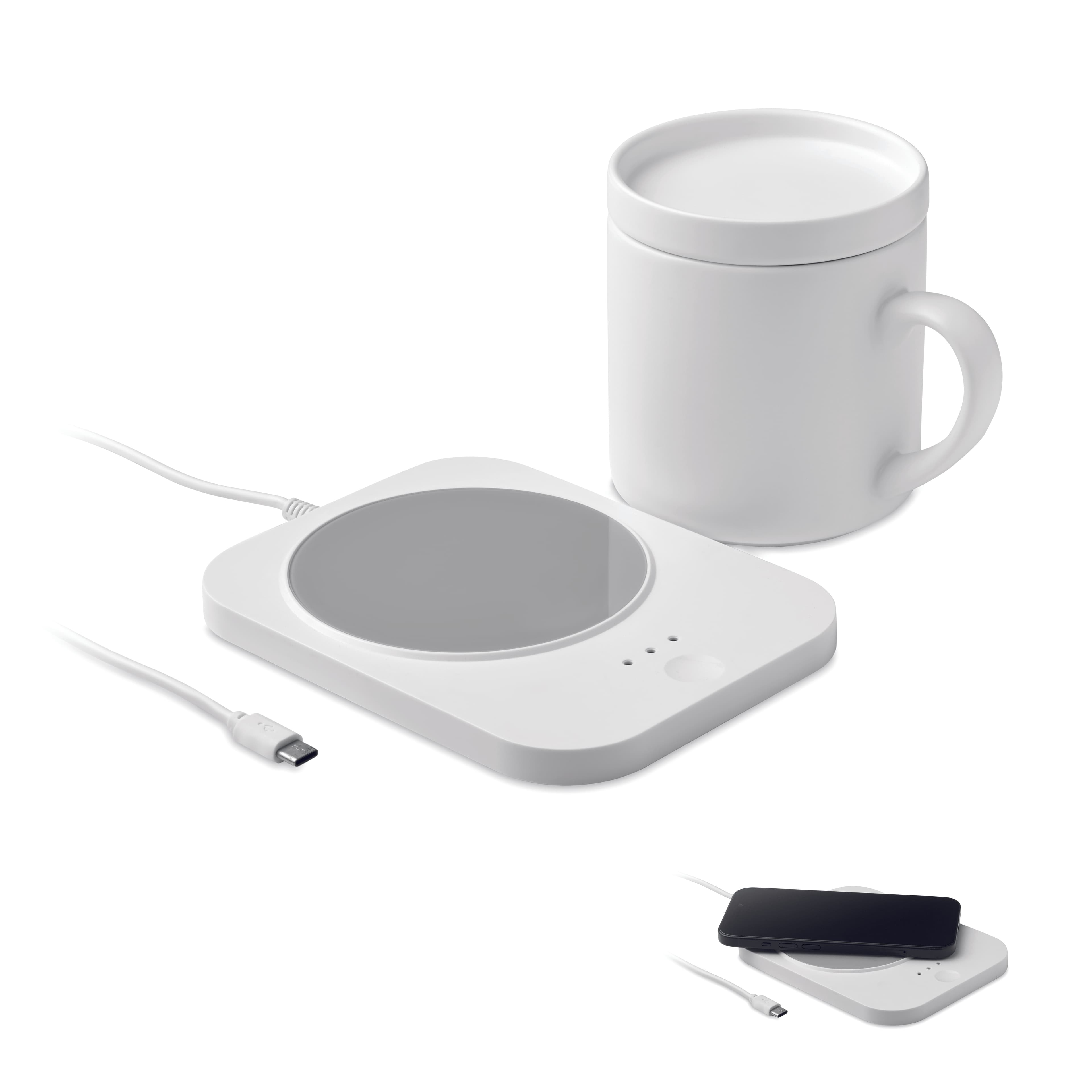 Wireless Charger Mug Warmer Set
