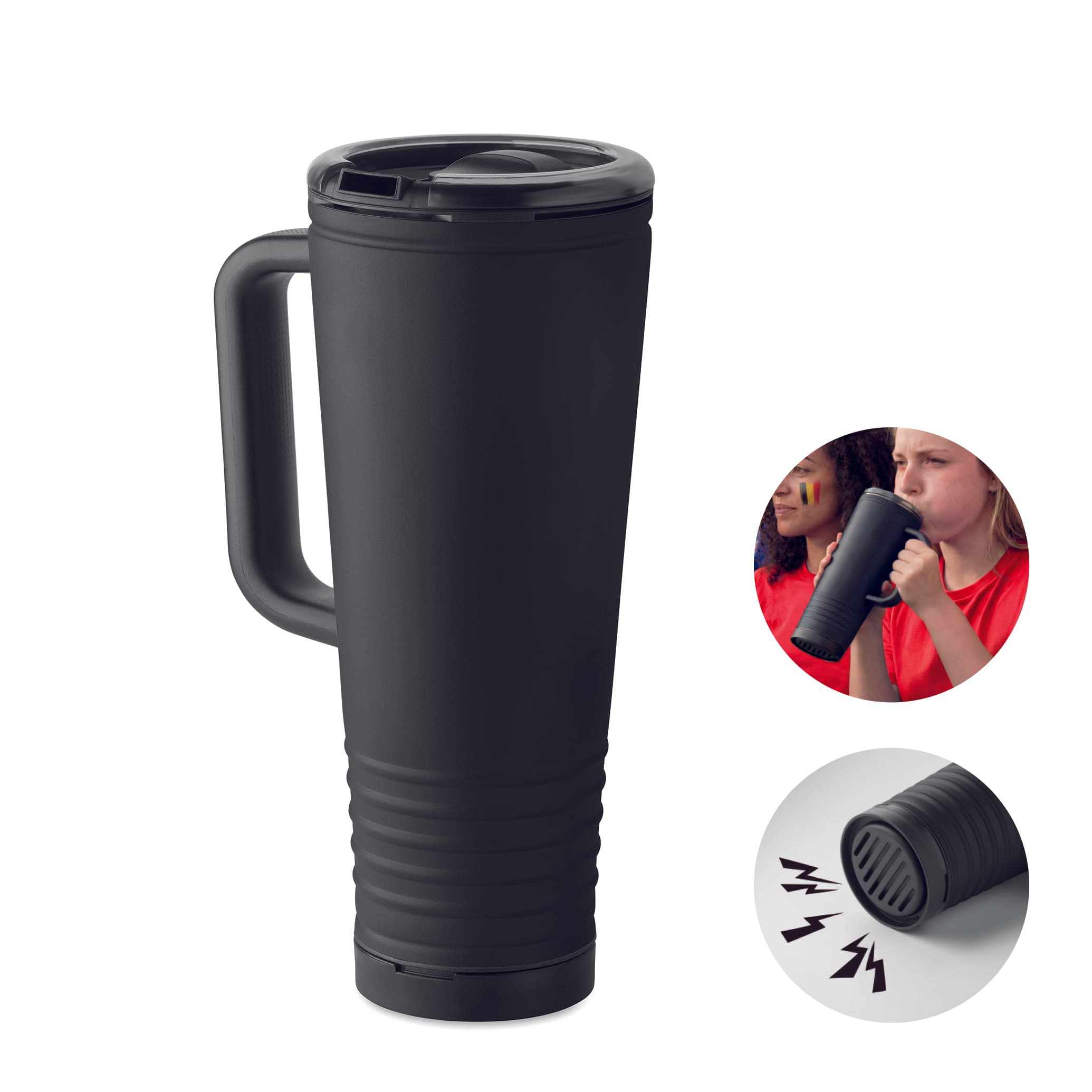 Stainless Steel Double Wall Howler Cup 700ml.