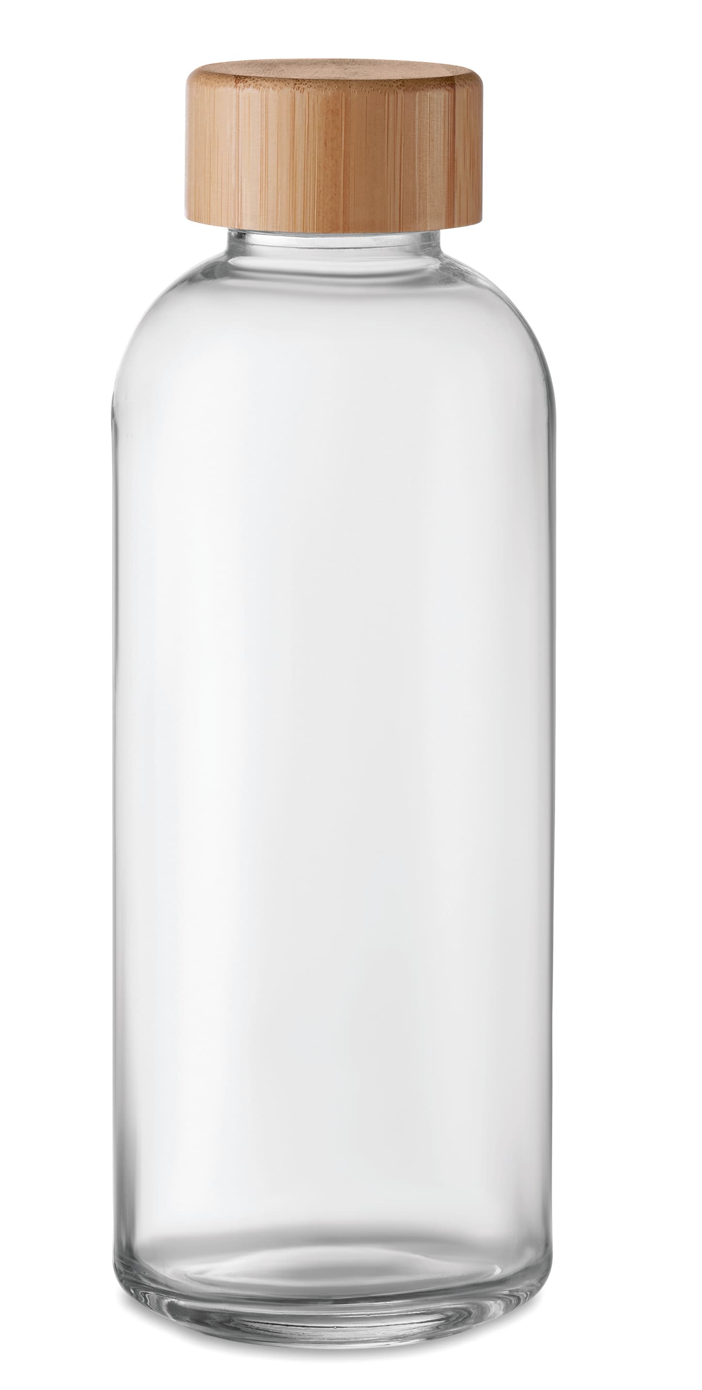 Glass Water Bottle 650ml Bamboo Lid