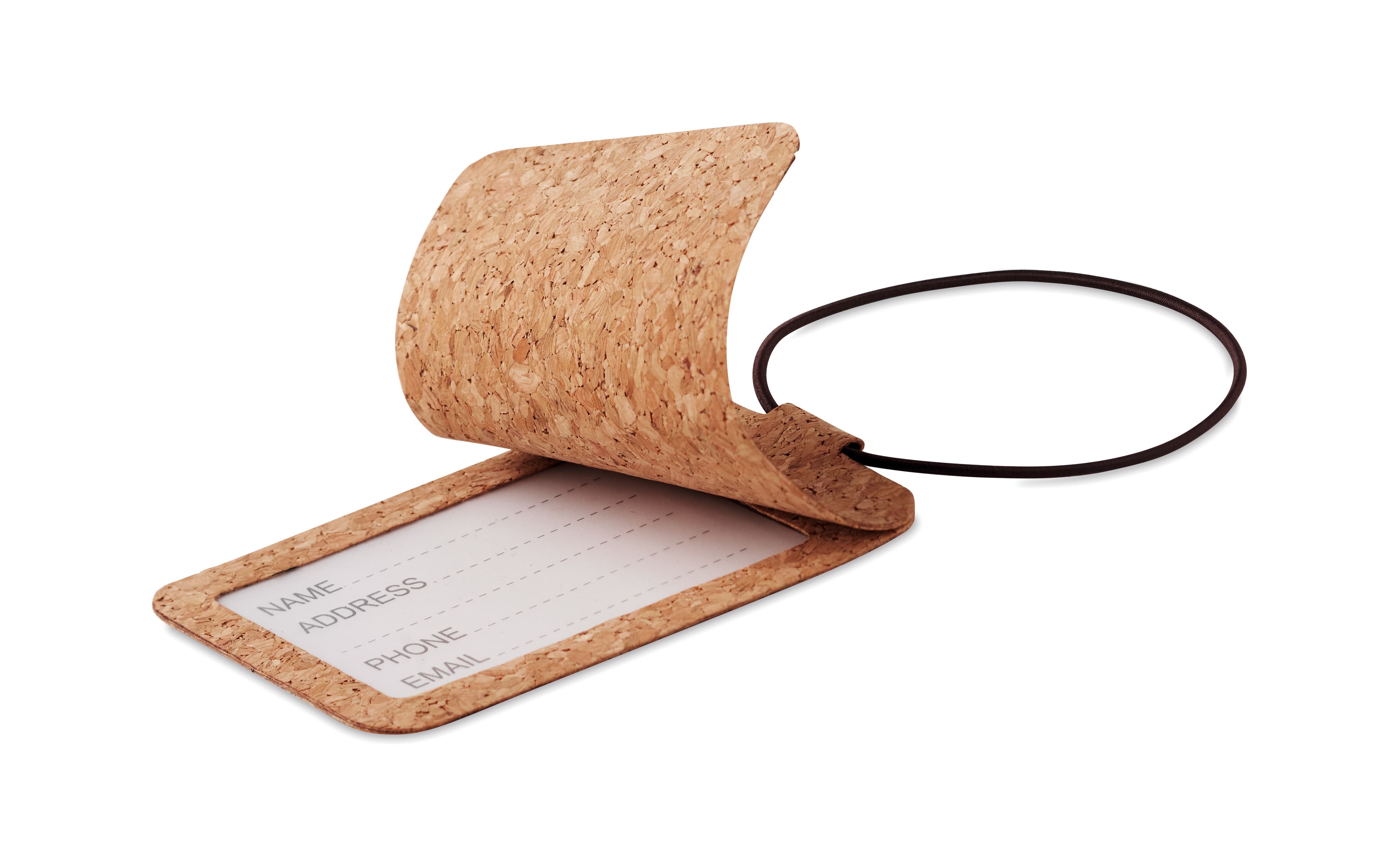Cork Luggage Tag