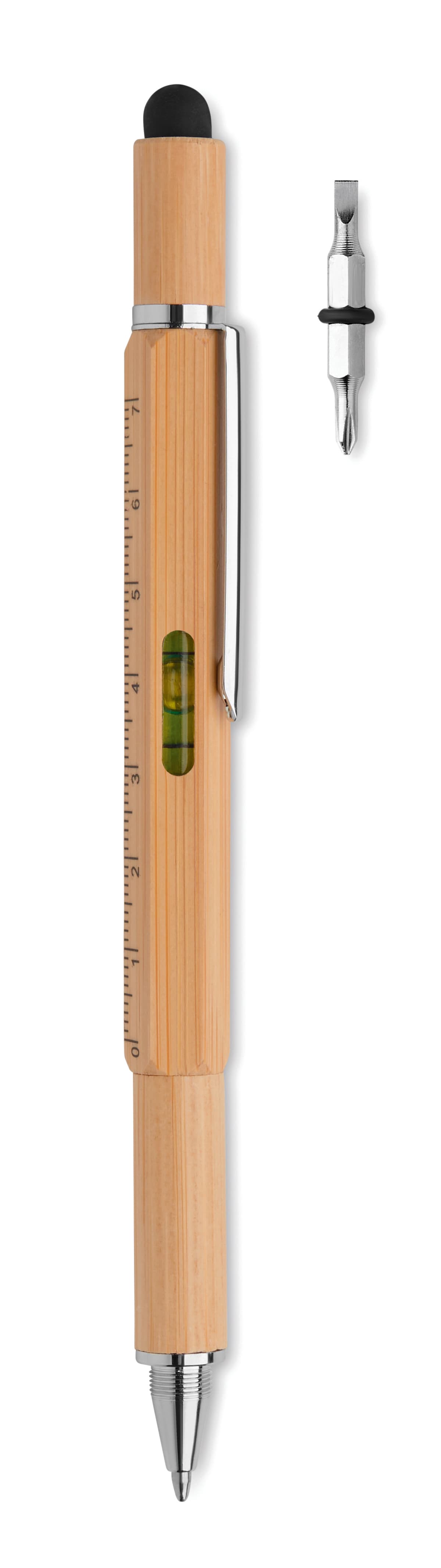 Spirit Level Pen In Bamboo
