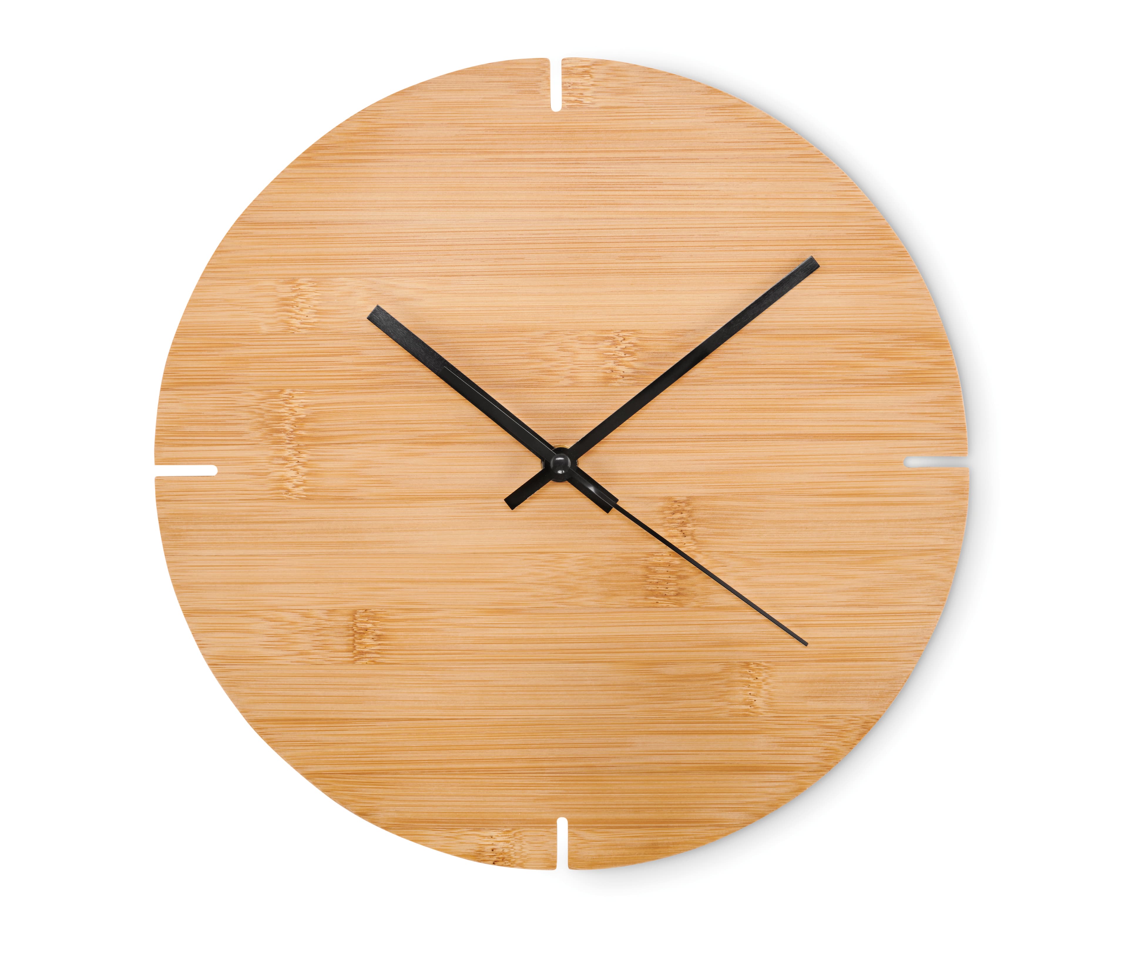 Promotional Round Shape Bamboo Wall Clock