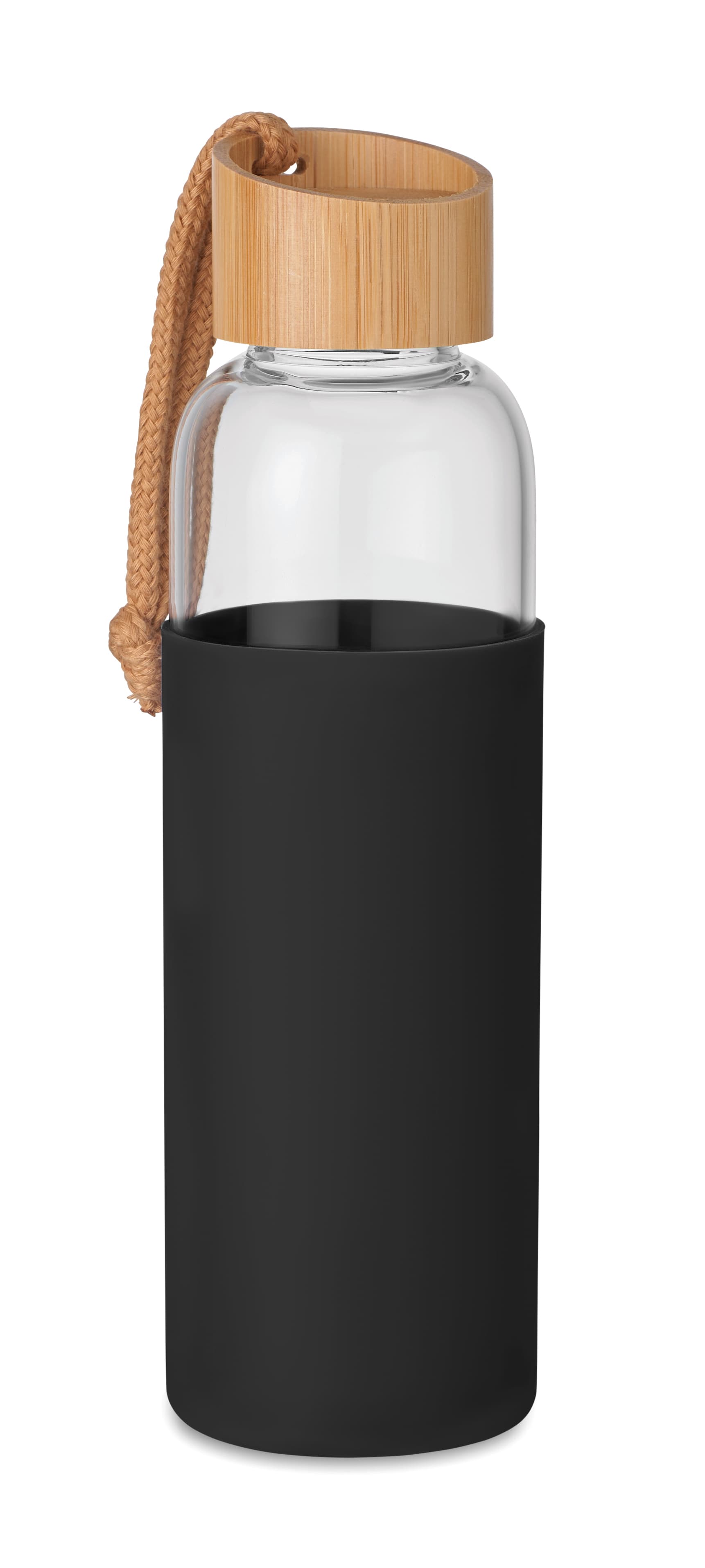 Bamboo Glass Water Bottle 500 Ml In Pouch