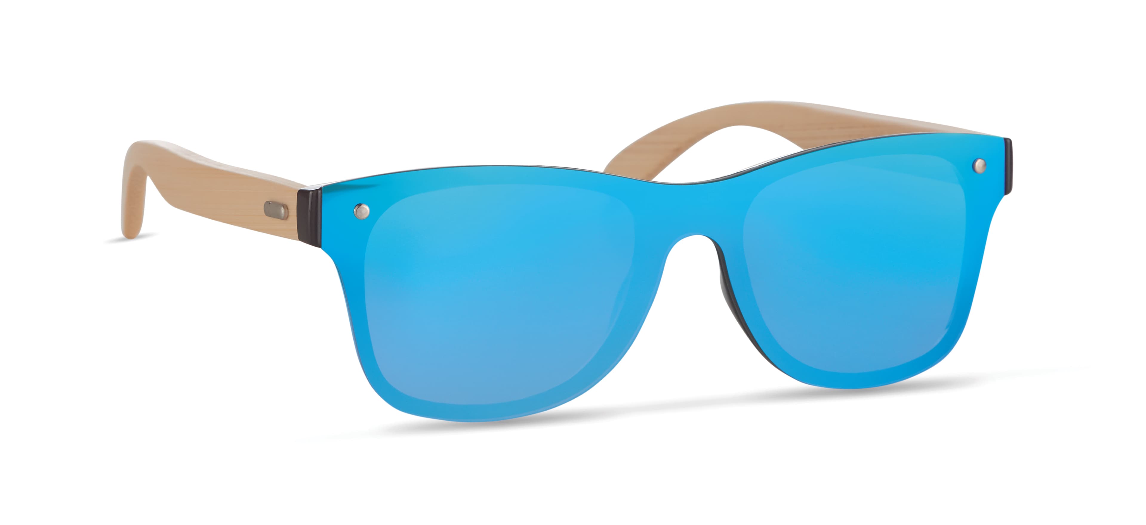 Bamboo Sunglasses With Mirrored Lens