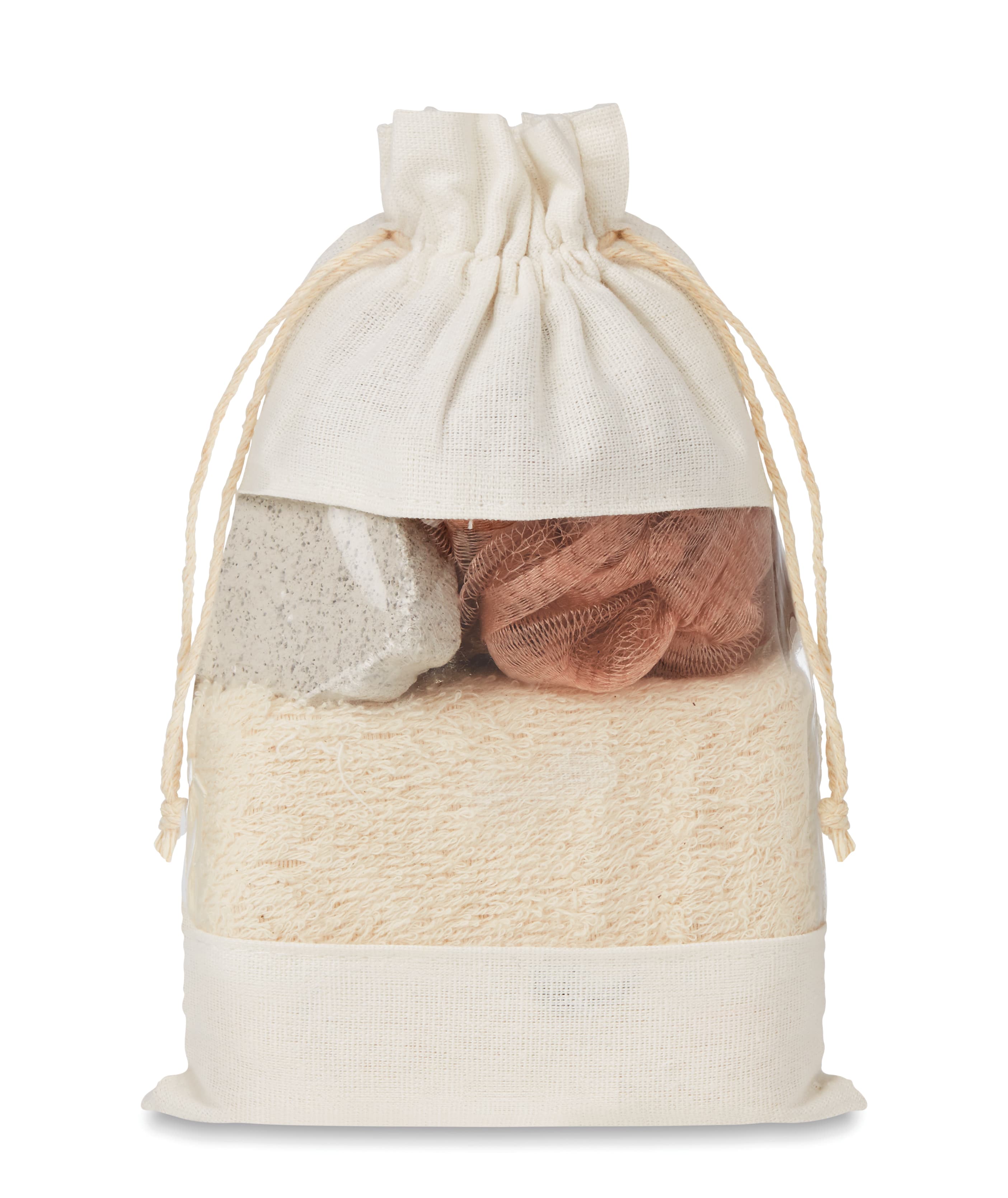 Bath Set In Cotton Pouch