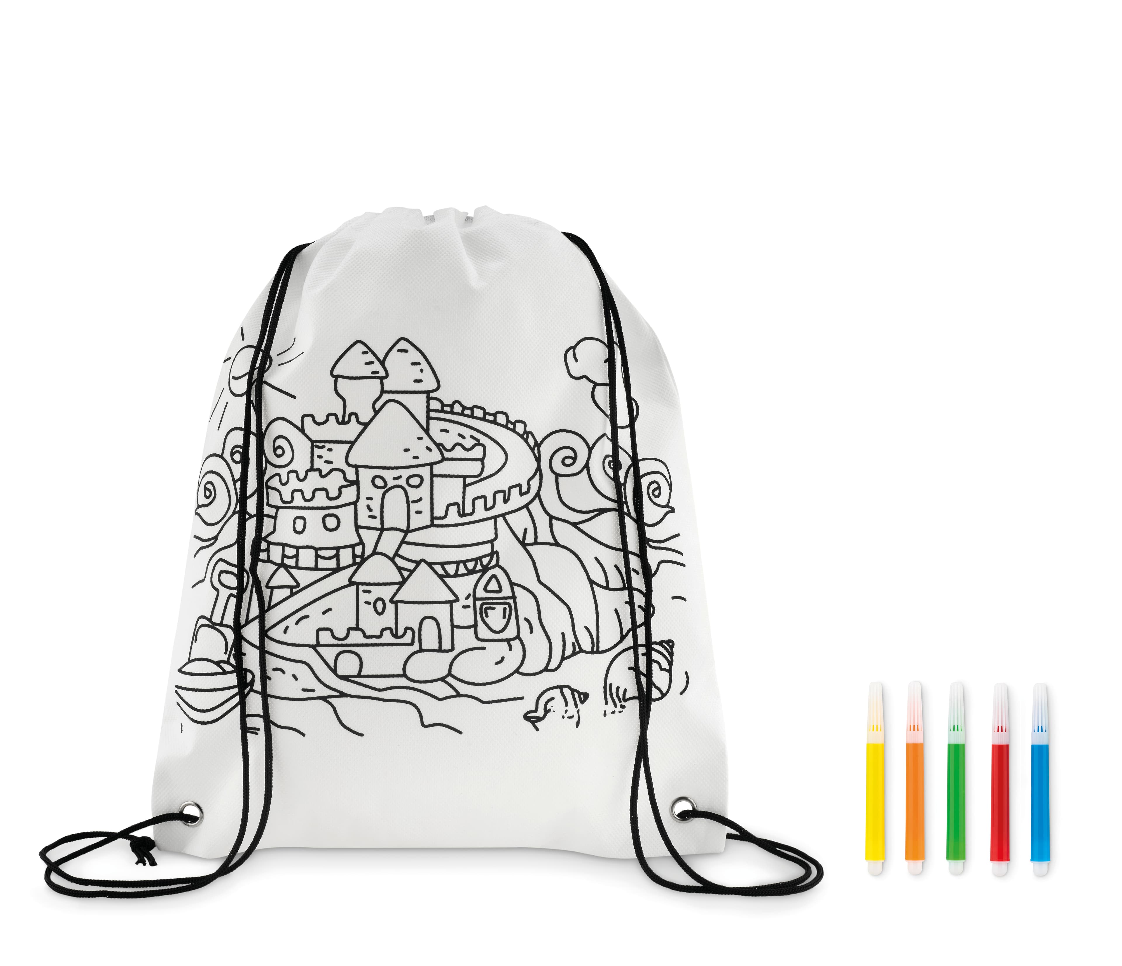 Non Woven Kids Bag With Pens