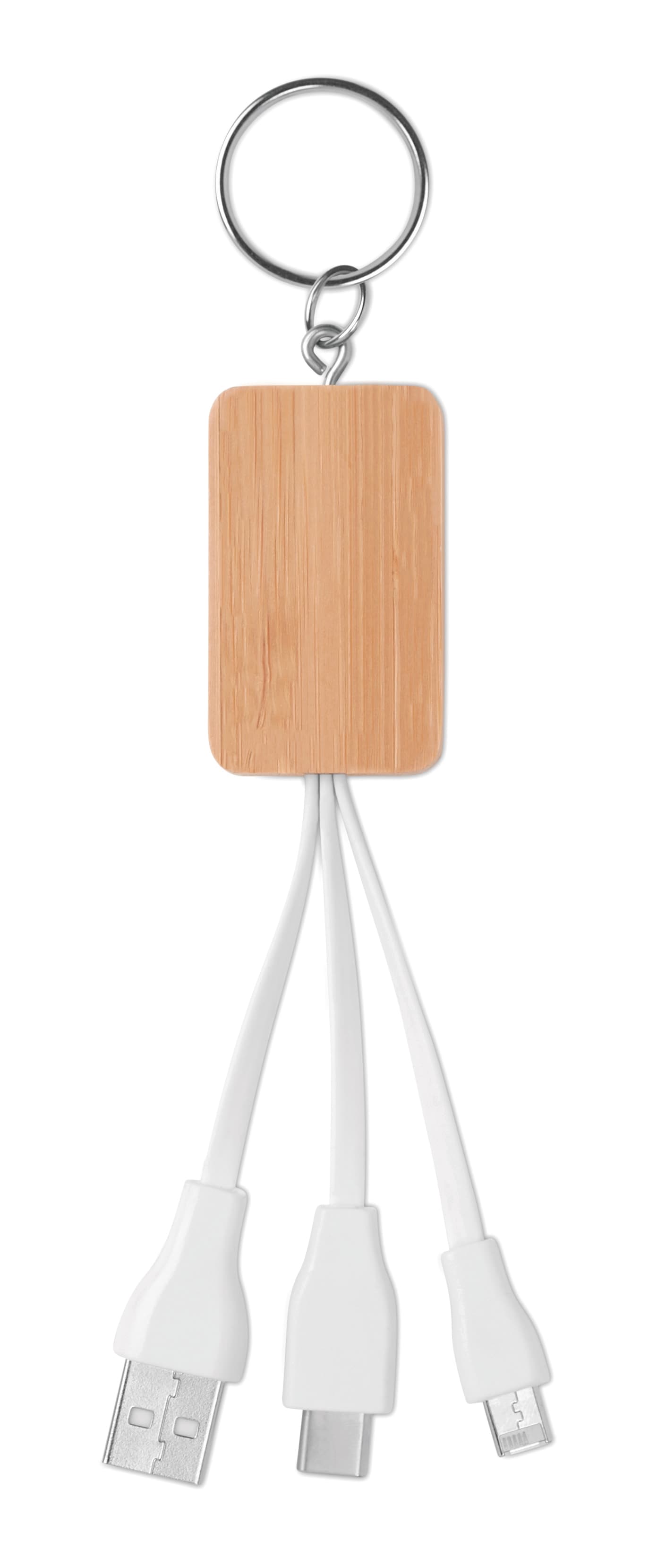 Branded Bamboo 3-in-1 Cable