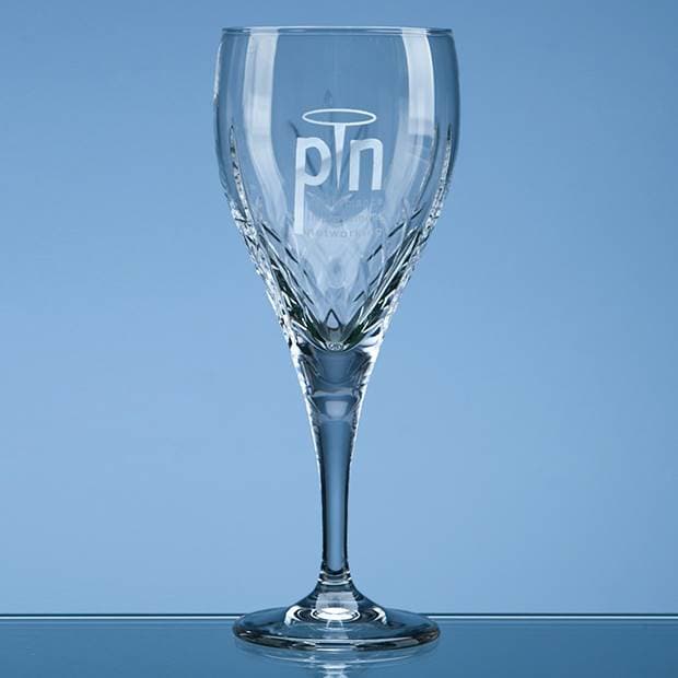 Custom Printed 280ml Mayfair Crystalite Panel Goblet