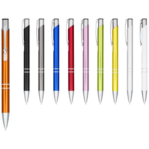 Moneta anodized aluminium click ballpoint pen (black ink)