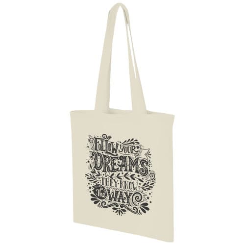 Custom Branded Carolina 100 g/m² cotton tote bag 7L