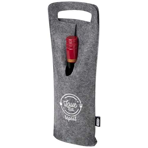 Felta 75 cl GRS recycled felt wine bag