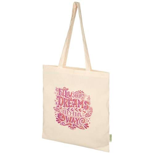 Custom Branded Odisha 100 g/m² OCS organic tote bag 7L 