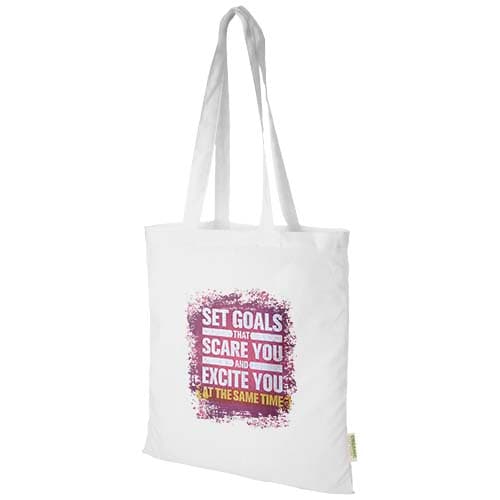 Custom Branded Odisha 140 g/m² OCS organic tote bag 7L 