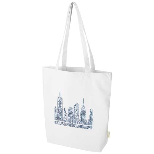 Custom Branded Odisha 180 g/m² OCS organic wide bottom tote bag 11L 