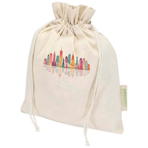 Custom Branded Odisha 140 g/m² OCS organic gift bag - 30 x 25 cm