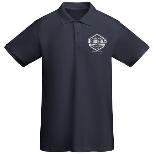 Prince 210 g/m² organic cotton short sleeve men's polo