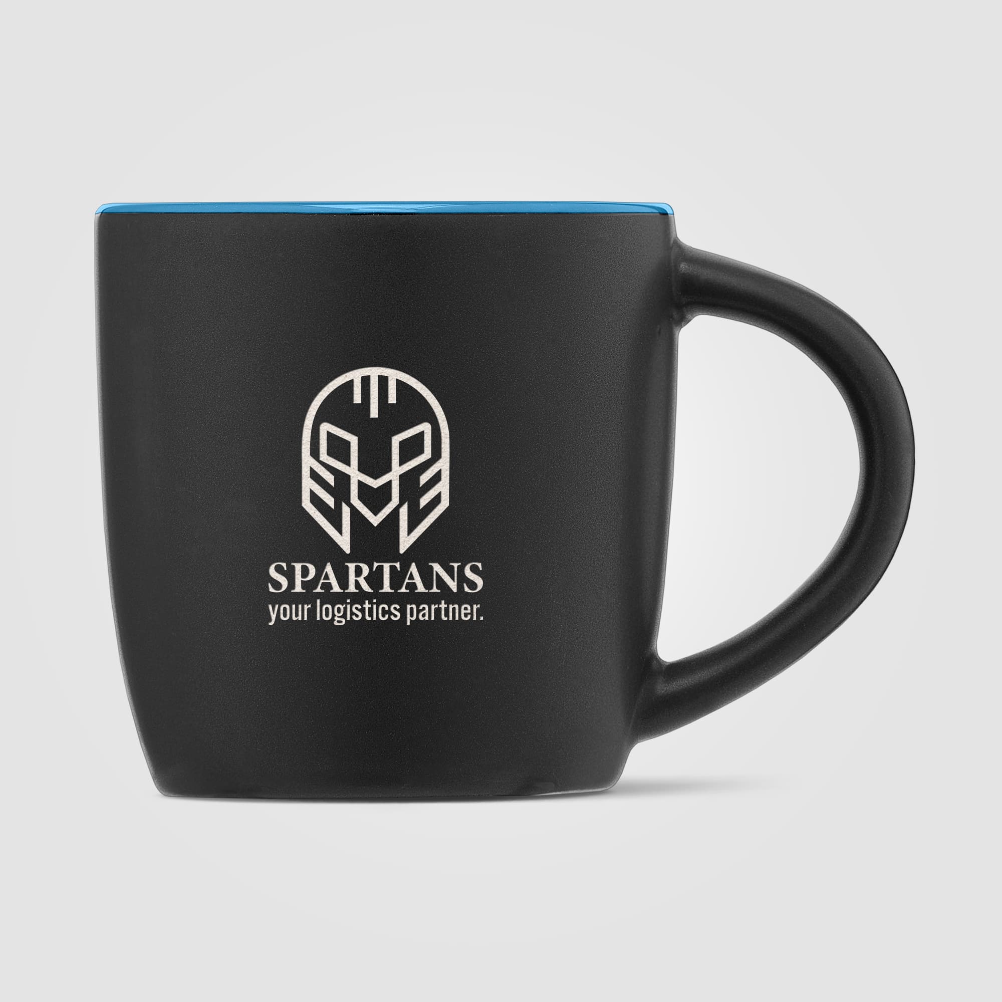 Zanzibar - 355 ml Matte Black Ceramic Mug with ColourPop