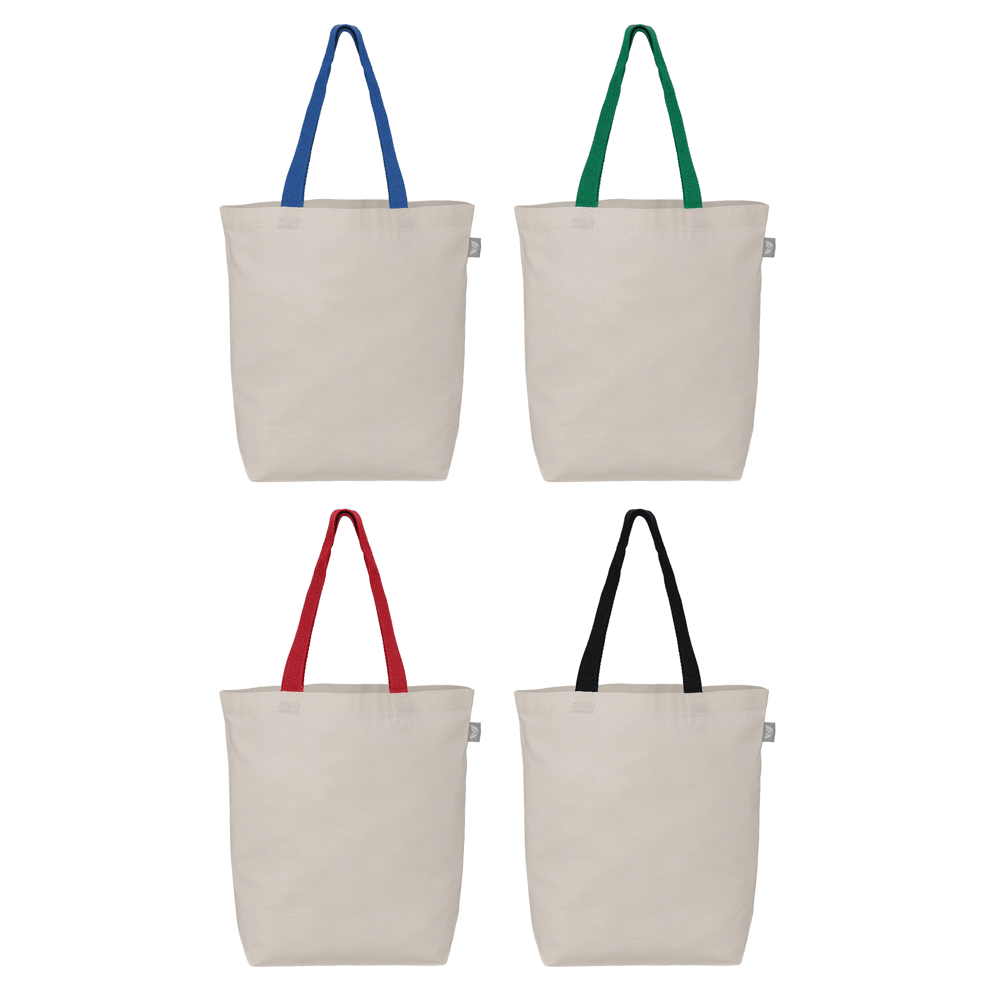 Tonga Recycled 5 oz Cotton Coloured Handle Shopping Tote Bag - 11L