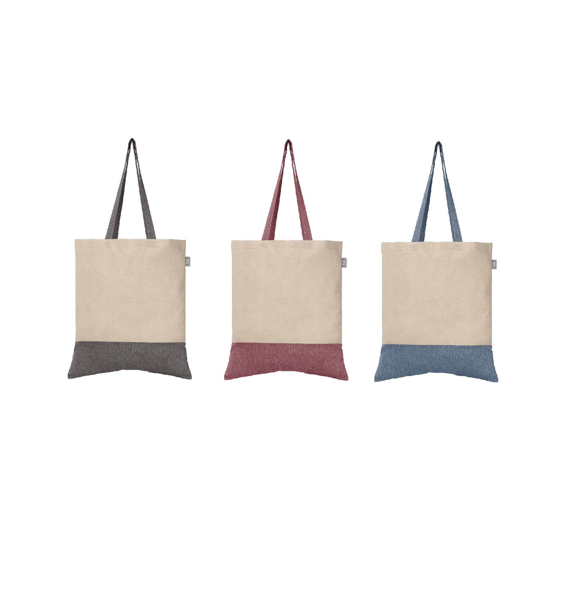 Quebec - 5 oz. Two-Tone Recycled Cotton Tote