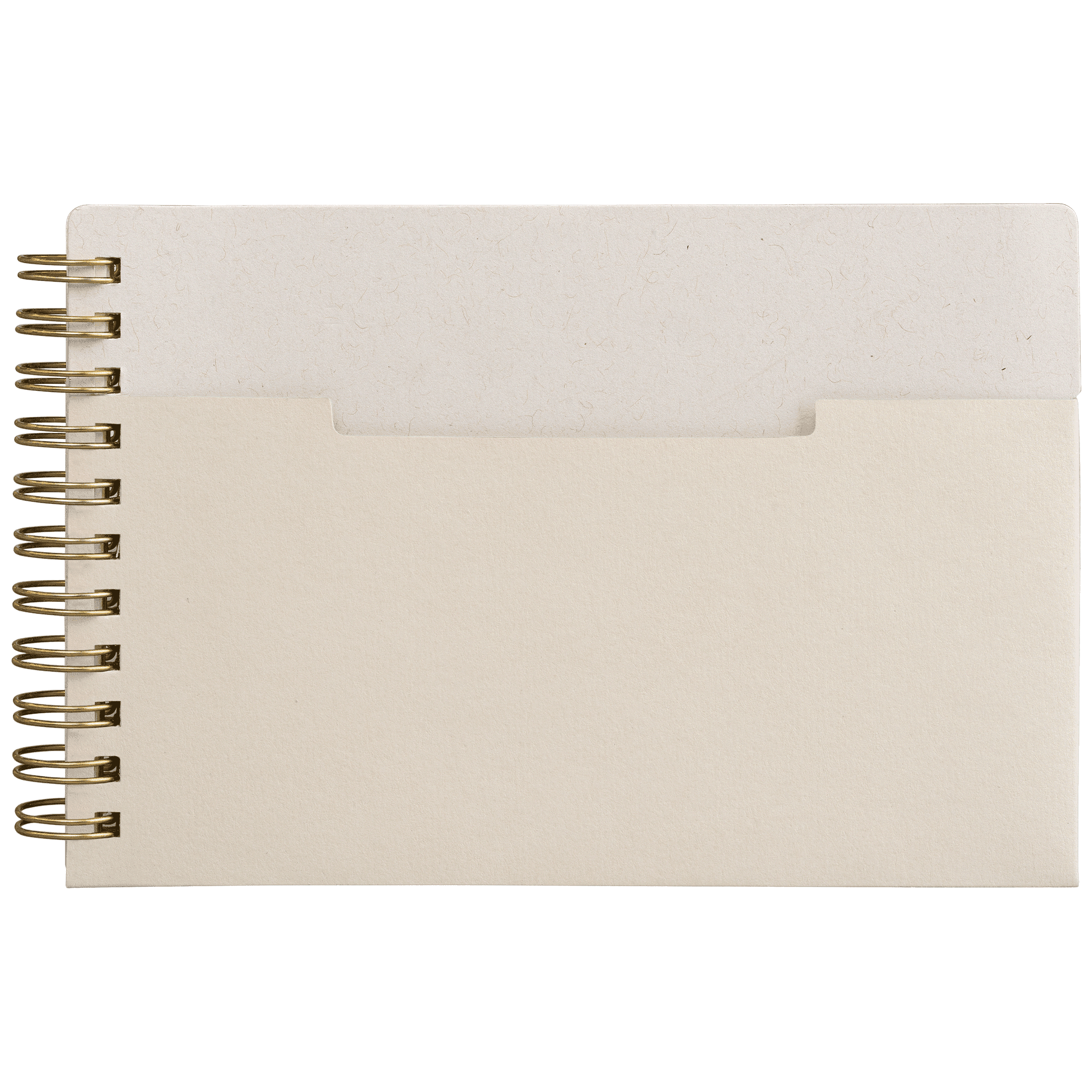 Personalised Lino FSC Paper Spiral Binding Horizontal Pocket Notebook - A6