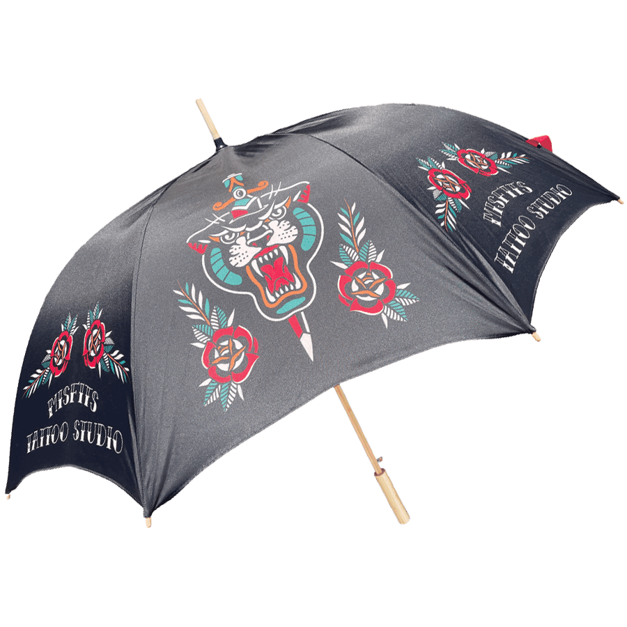 Branded Bamboo Auto Golf Golf Umbrella