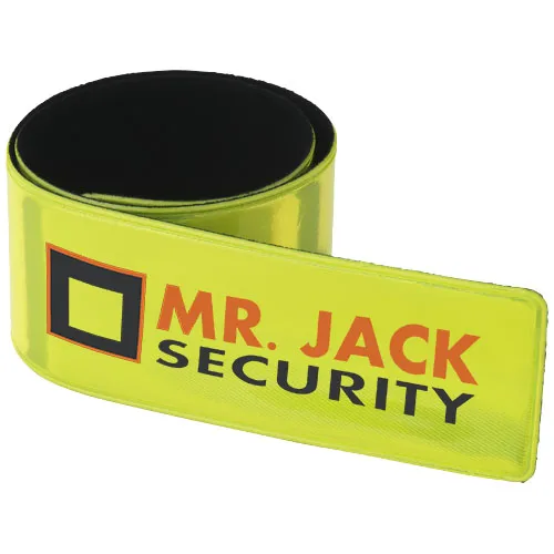 Promotional RFX™ Hitz 34 cm reflective PVC safety slap wrap