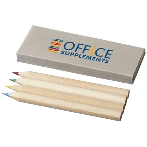 Promotional Tullik 4-piece coloured pencil set