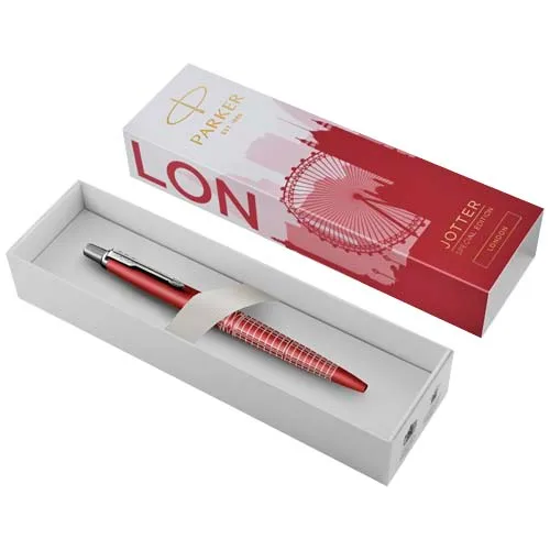 Promotional Parker Jotter SE Global Icons colour trim ballpoint pen (blue ink)