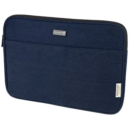 Branded Joey 14" GRS recycled canvas laptop sleeve 2L