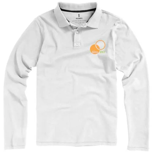 Custom Branded Calgary 180 g/m2 long sleeve men's polo