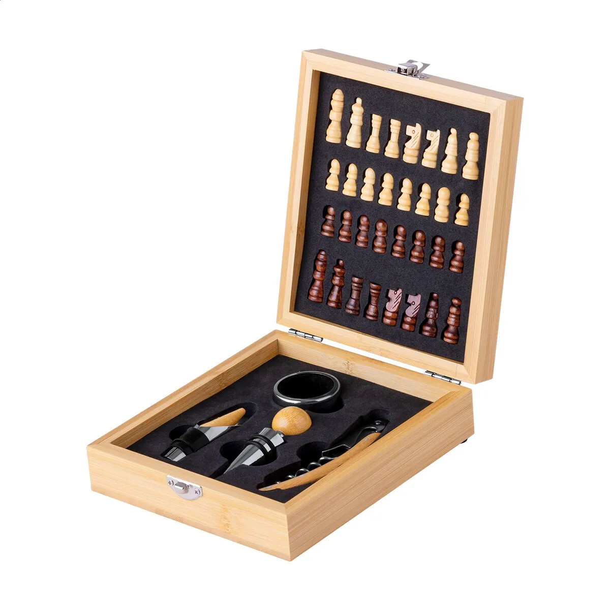 Custom Printed Chess wine set