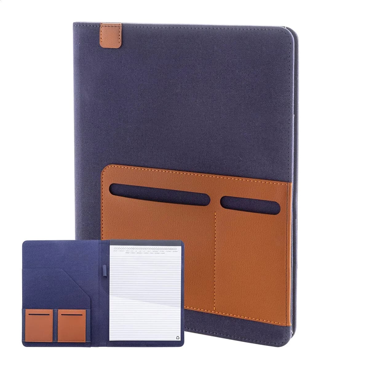 Branded Recycled canvas document folder