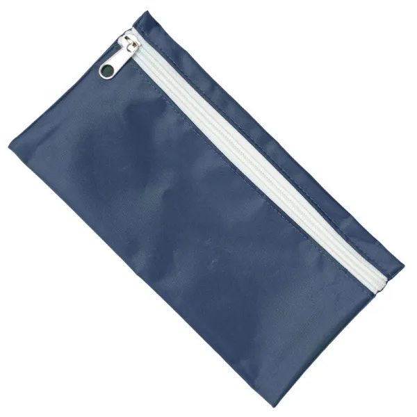 Promotional Fabric Pencil Case (UK Stock: Navy with White Zip)