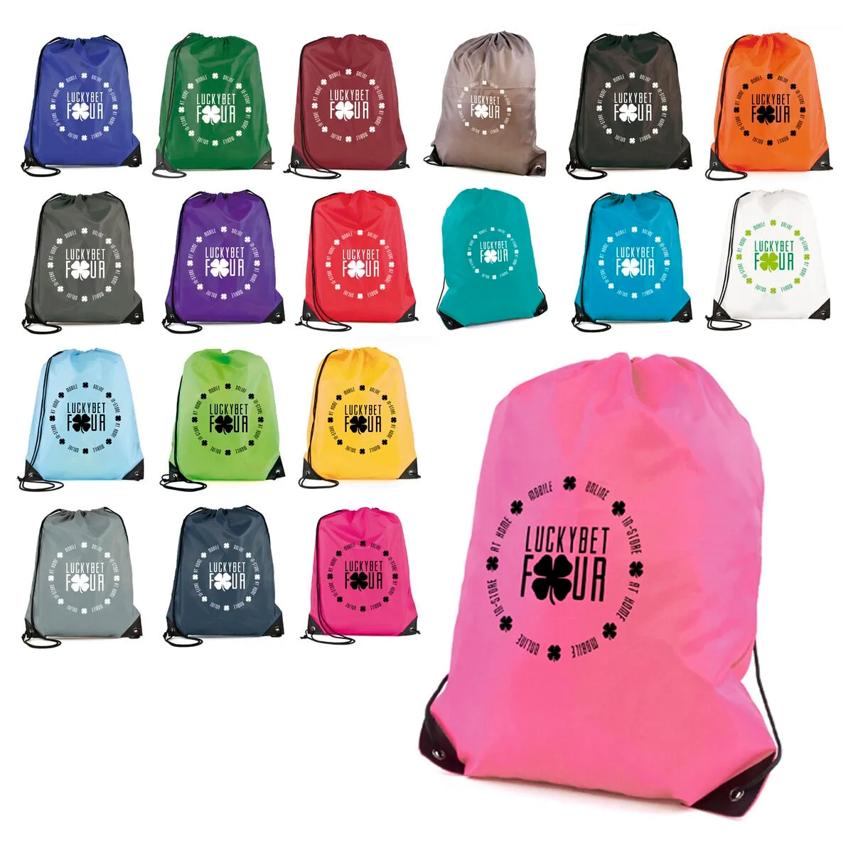Custom Branded Pegasus Plus Drawstring Bag
