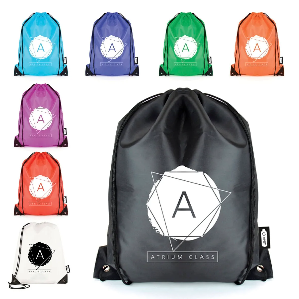 Custom Branded RPET Pegasus Drawstring Bag
