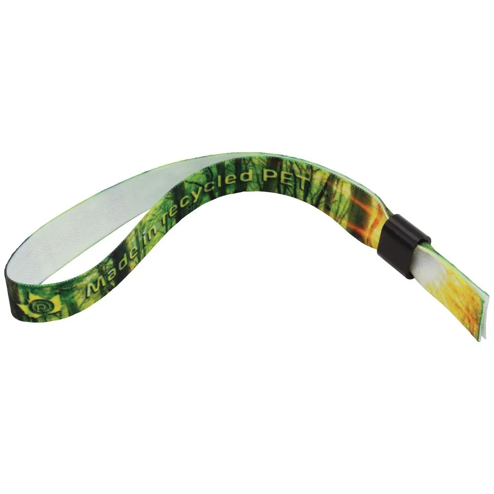 Custom Branded Express Recycled PET Event Wristband (Dye Sublimation Print)